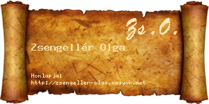Zsengellér Olga névjegykártya